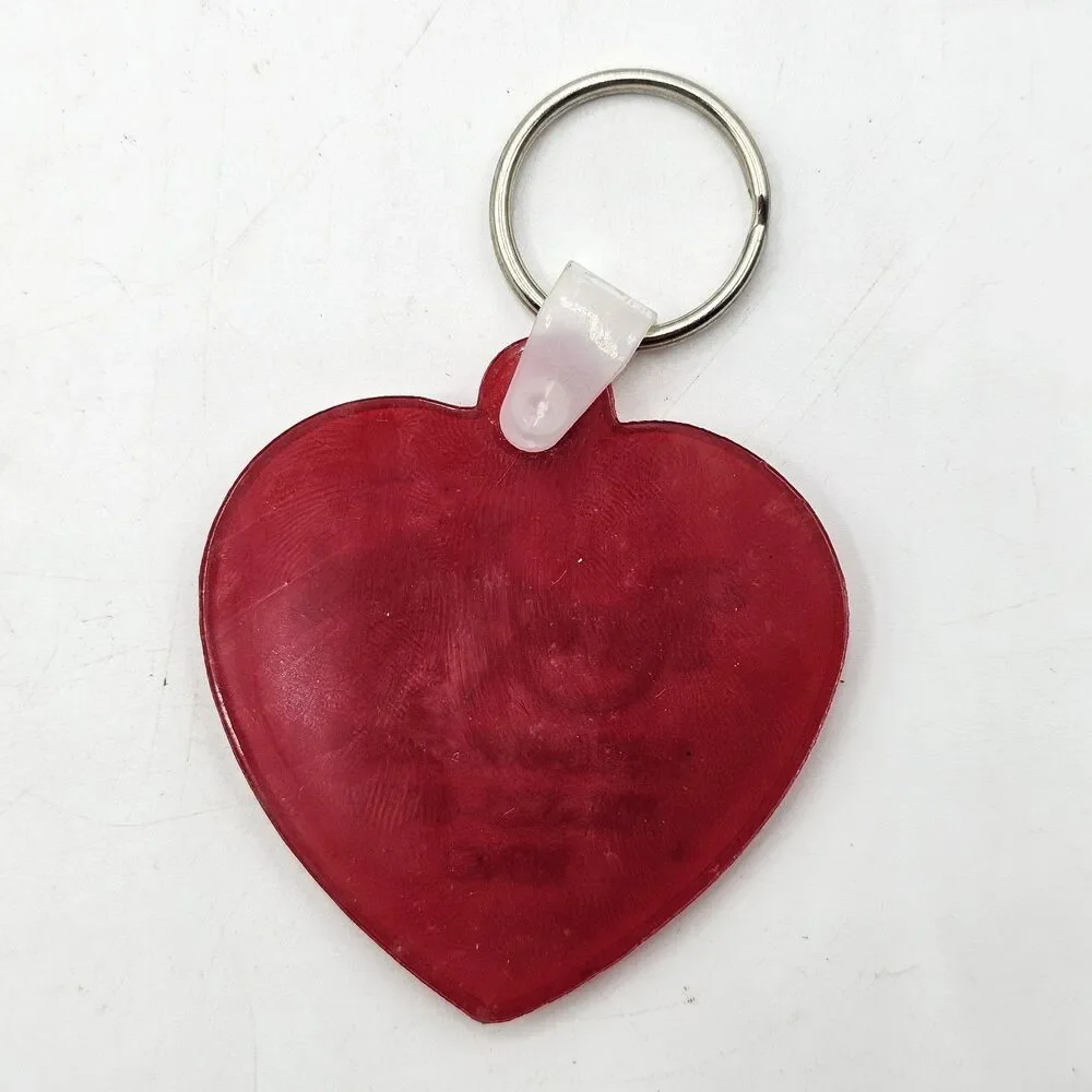 Vintage Riverboat Casino Reno NV Heart Shaped Keychain Collectible